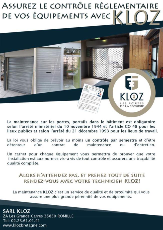 Assurez le contrôle réglementaire de vos équipements avec KLOZ